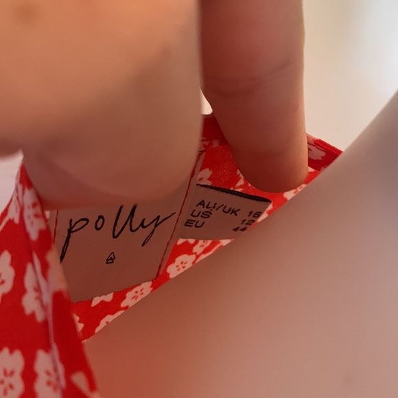 [Princess Polly] Red/White Floral Romper - Size 12 - Picture 5 of 6